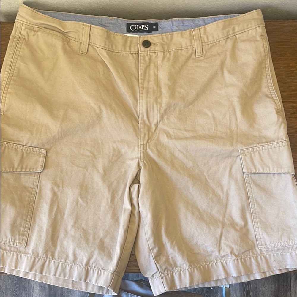Chaps Tan Cargo Shorts Classic Style